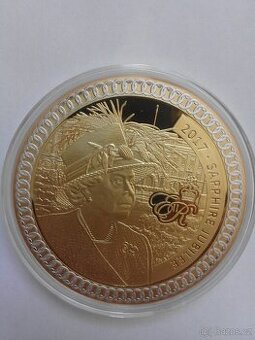 Gigantická ražba "Královna Alžběta II. Safírové výročí