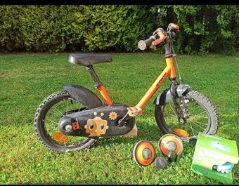 Dětské kolo Decathlon BTWIN i s přídav. kolečky 14"