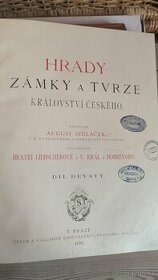 Hrady zámky a tvrze české IX. - Sedláček - rok vydání 1893