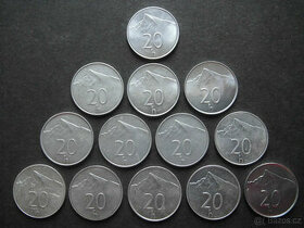 Slovenské mince 1993-2008 "20hal."