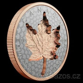 investiční stríbro - Canada maple leaf Super incuse