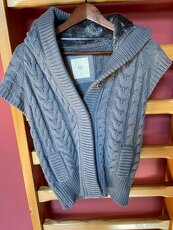 Zara šedý svetr s krátkým rukávem, 36