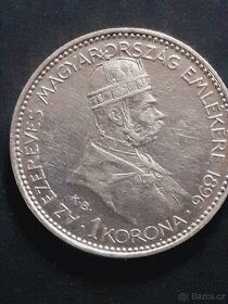 1 koruna 1896 prichod madaru