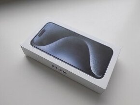 APPLE iPhone 15 Pro 128GB Blue Titanium - ZÁRUKA - NOVÝ - 1