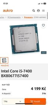 Intel core i5 7400