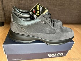 Pánské nepromokavé boty - GoreTex, igi&co  vel. 41 šedá kůže