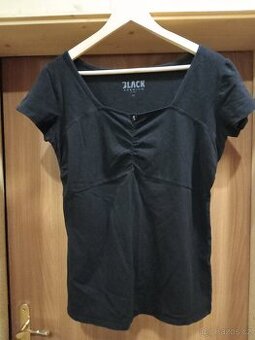 Dámské černé triko s lebkou-Black Premium.vel.L/XL