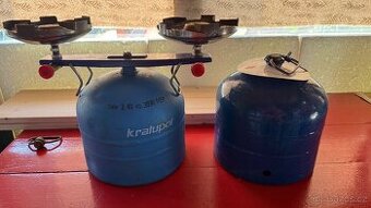 Plynový vařič + 2x PB láhev 2kg