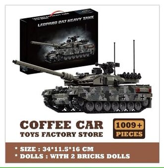 Stavebnice tank Leopard 2A7, kompatibilní s LEGO