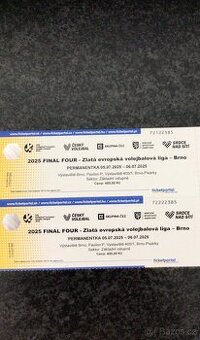 Vtupenky na Final Four ve volejbale v Brně