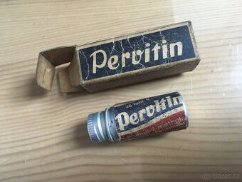 Starožitná německá doza na PERVITIN z WW2