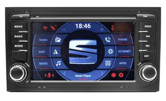7" SEAT EXEO - ANDROID 14 rádio s GPS