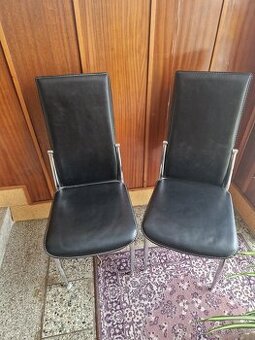 Kozenkova cerna jidelni zidle