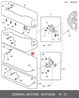 Opel Insignia B trubka oleje - 84370606