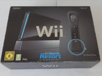 Nintendo Wii Black Sports Resort Bundle - kompletní balení