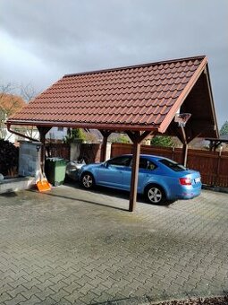 Prodám garáž- dřevěné stání na auto - 1