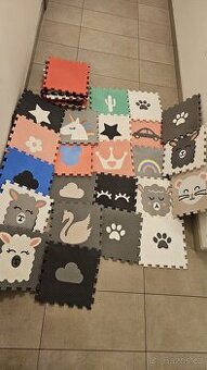 Pěnová puzzle podlaha pro děti – velká sada