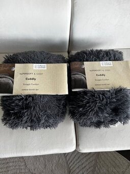 Luxusní povlečení Cudly šedé 2x