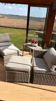 Sestava zahradního nábytku - umělý ratan