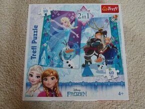 Puzzle Ledové království (2 x 50 dílků) - 1