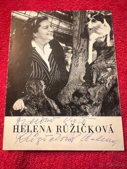 Autogram Helena Růžičková + syn Jiří Růžička