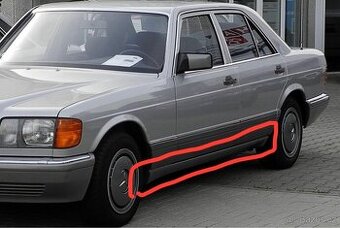Mercedes W126 SEL prahy facelift