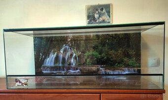 LTerarium 80x40x40 nové, polyuretanové pozadi,vhodne pro aga