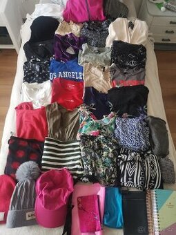 57 ks oblečení a doplňky M/L