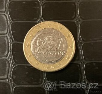1€ mince sova 2002 Řecko / 1€ Münze Eule 2002 Griechenland - 1