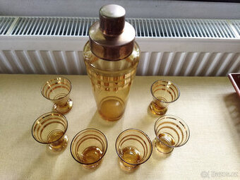 Stará likérová souprava, Alpine Glass, Germany