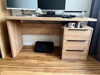 kancelářský stůl 138x60 dub artisan