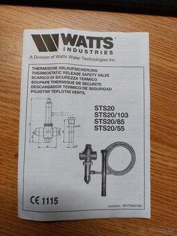 Pojistný teplotní ventil