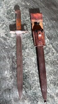 Originál švýcarský bajonet M1918 na pušku Schmidt Rubin