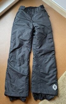 Černé lyžařské kalhoty / oteplováky vel. 146/152