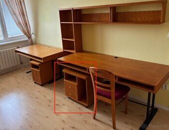 Šuplíky z masivu k psacímu stolu 58x60cm