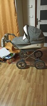Kombinovaný kočárek Roan, vajíčko Cybex,fusak Pinkie a další