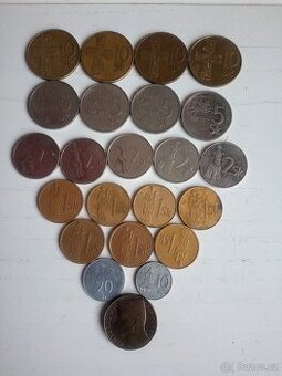 Staré mince dobová platidla-ruzné