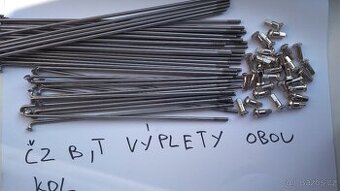 ČZ 125-150 B, T, C výplety obou kol, nové, nerez, české