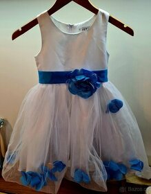 Dětské společenské šaty s mašlí - NOVÉ - 1