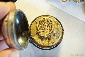 Barokni kapesni hodinky spindlovky 18.stol.