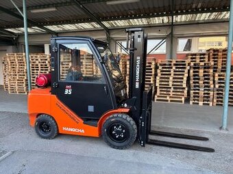 Čelní vysokozdvižný vozík Hangcha 3500kg, LPG, GCT Nissan - 1