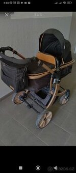 Kočárek Mama Kiddies Sun Black ELITE 2 v 1