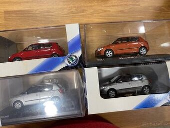 Škoda Fabia II. - model 1:43, nový, různé druhy, ABREX