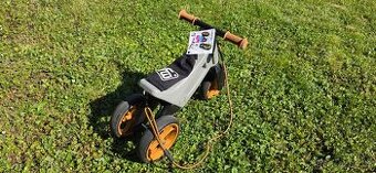 Odrážedlo FUNNY WHEELS Rider SuperSport 2v1 šedé matné s pop