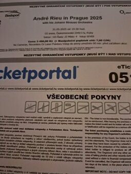 Vstupenky na André Rieu, 31.5.2025