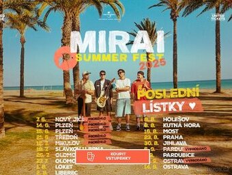 Mirai - koncert PARDUBICE - 6.9.2025, 2ks