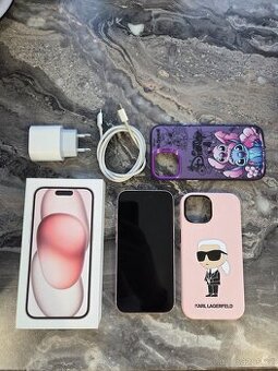 iPhone 15 256GB rose, záruka