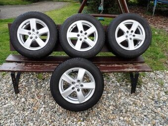 Alu Kola 15 +Zimní Pneu 195/55/15 5x112 ET 43