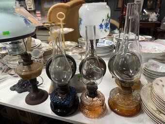 Dobové petrolejky komplet v původním stavu