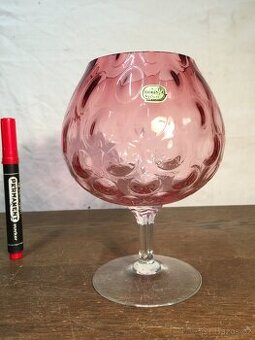 velká sklenice značená s bublinami ... Bohemia